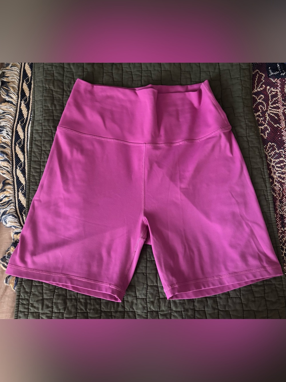 SET Active Magenta High-Waist Bike Shorts
